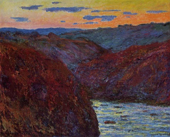 Valley Of The Creuse, Sunset by Claude Oscar Monet