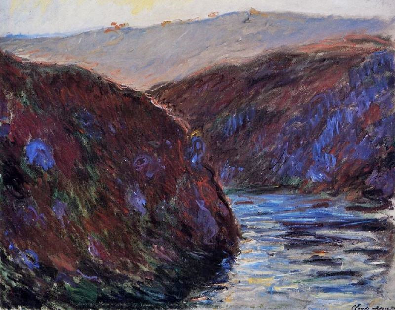 Valley Of The Creuse, Evening Effect by Claude Oscar Monet