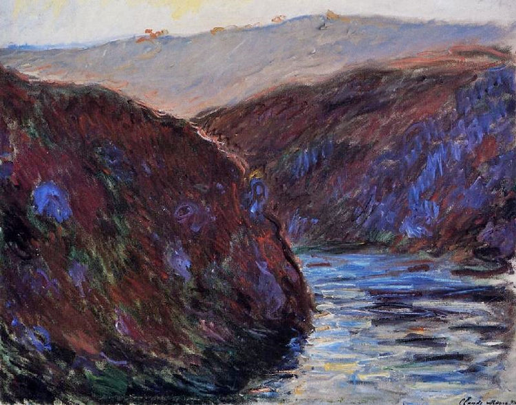 Valley Of The Creuse, Evening Effect by Claude Oscar Monet