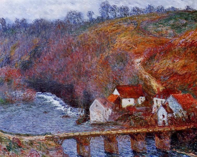 THE GRANDE CREUSE BY THE BRIDGE AT VERVY
