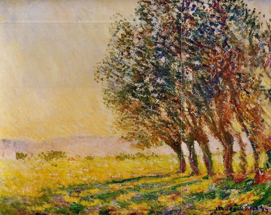 Willows At Sunset by Claude Oscar Monet