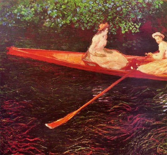 Boating On The River Epte by Claude Oscar Monet
