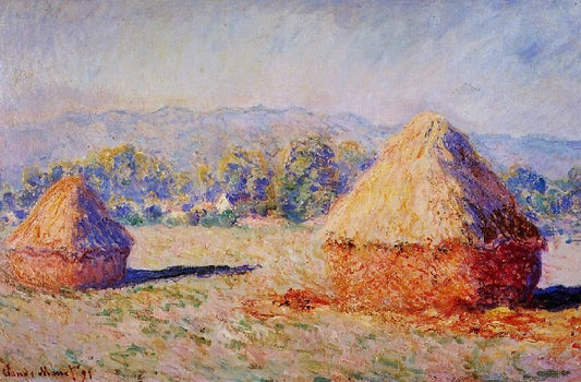 Grainstacks In The Sunlight, Morning Effect by Claude Oscar Monet