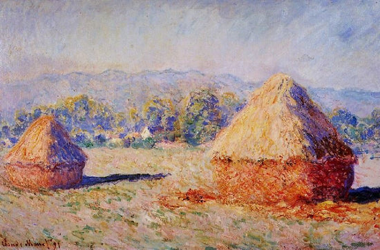 Grainstacks In The Sunlight, Morning Effect by Claude Oscar Monet