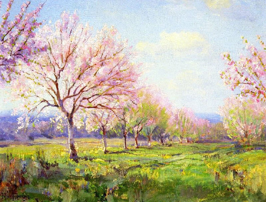 Peach Orchard On Mavericks Farm by Julian Onderdonk