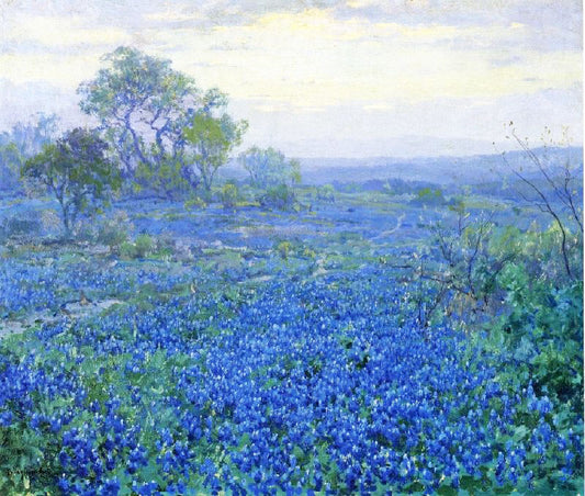 A Cloudy Day, Bluebonnets Near San Antonio, Texas by Julian Onderdonk