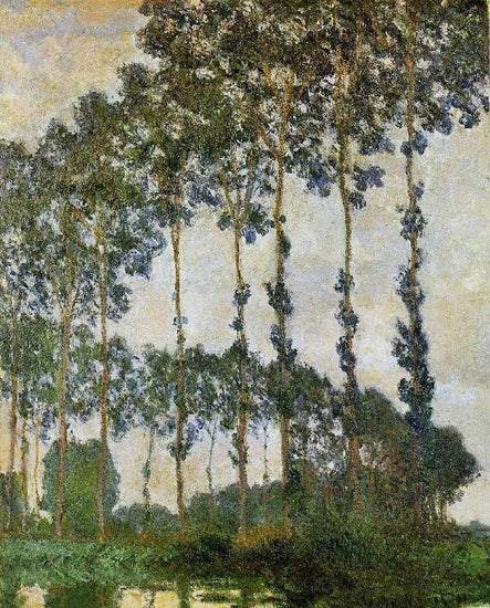 Poplars Near Giverny, by Claude Oscar Monet