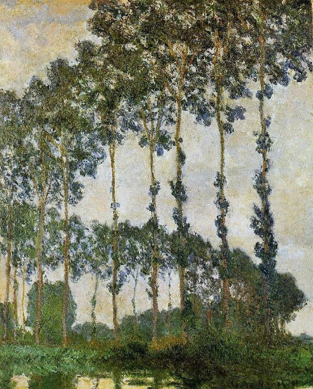 Poplars Near Giverny, by Claude Oscar Monet