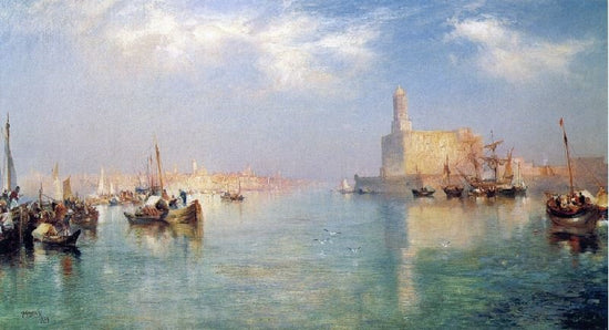 Vera Cruz Harbor by Thomas Moran