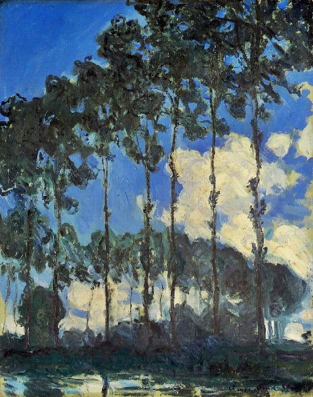 Poplars On The Banks Of The Epte by Claude Oscar Monet