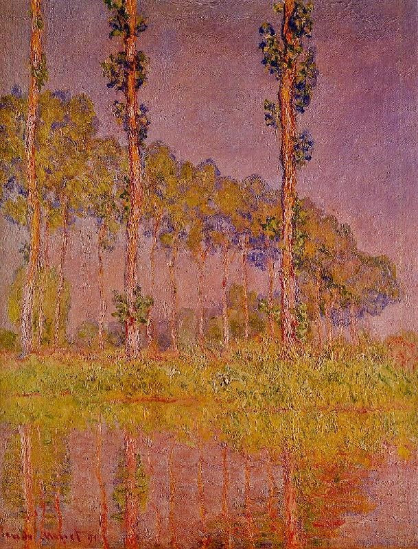 THREE TREES IN SPRING