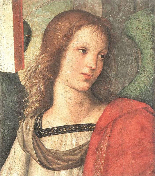 Angel, Fragment Of The Baronci Altarpiece by Raphael
