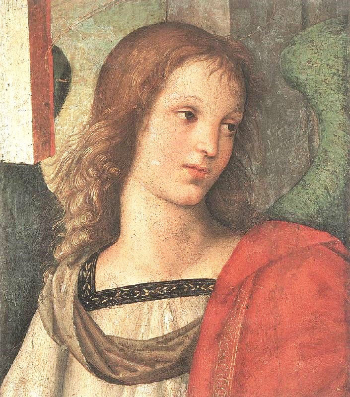 Angel, Fragment Of The Baronci Altarpiece by Raphael