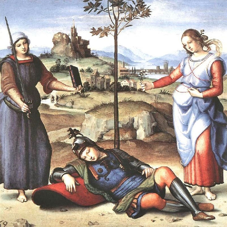 Allegory, The Knight’S Dream by Raphael