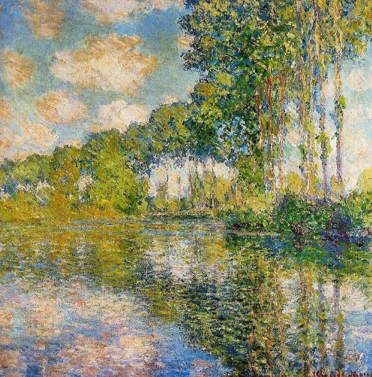 Poplars On The Banks Of The River Epte by Claude Oscar Monet