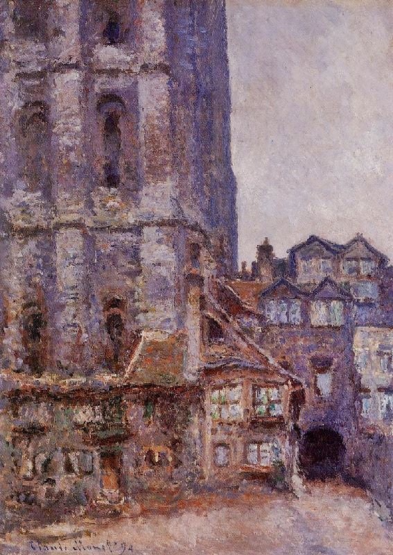 The Cour D’Albane, Grey Weather by Claude Oscar Monet