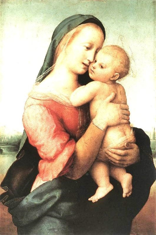 Madonna And Child, The Tempi Madonna by Raphael