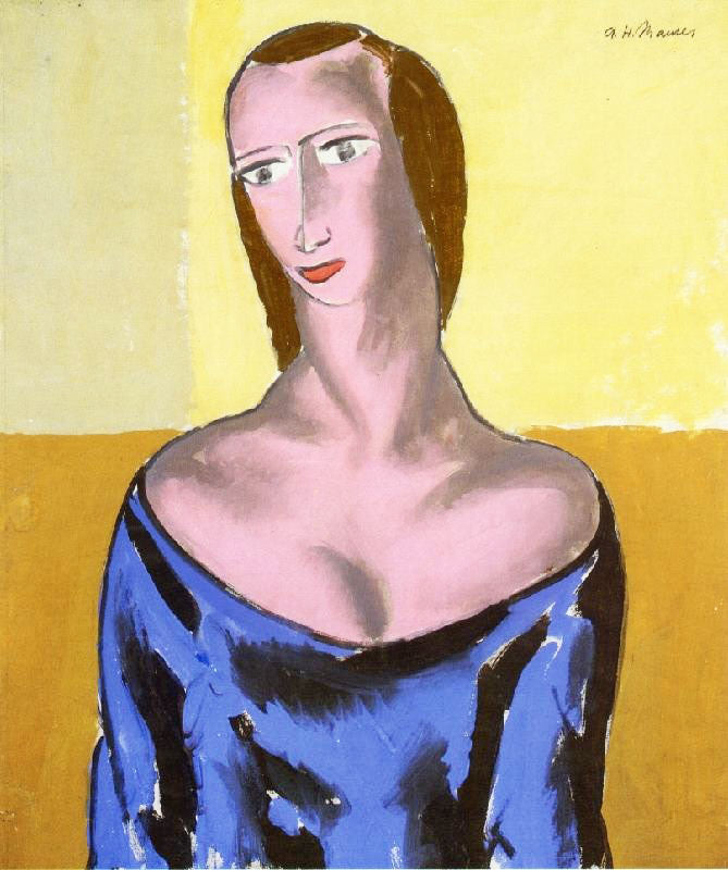 Girl Portrait by Alfred Henry Maurer