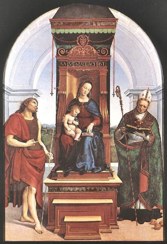 Madonna And Child, The Ansidei Altarpiece by Raphael