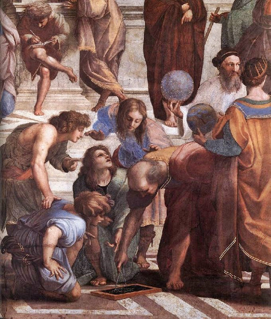 The School Of Athens, Detail 3, Stanza Della Segnatura by Raphael