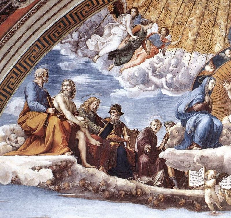 La Disputa, Detail 9, Stanza Della Segnatura by Raphael