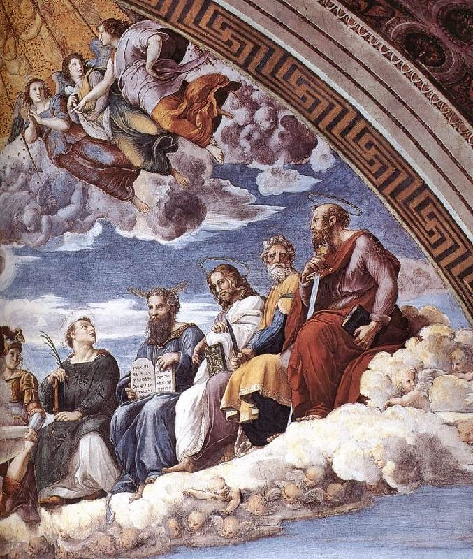La Disputa, Detail 10, Stanza Della Segnatura by Raphael