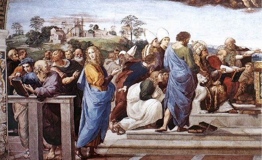 La Disputa, Detail 11, Stanza Della Segnatura by Raphael