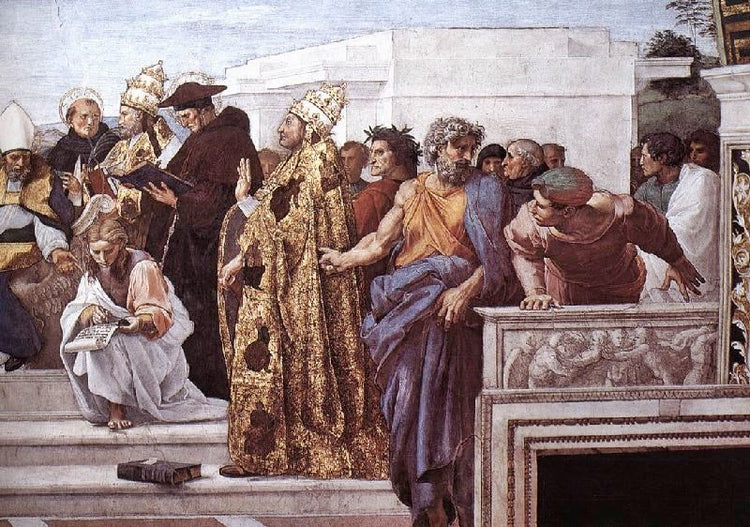 La Disputa, Detail 13, Stanza Della Segnatura by Raphael