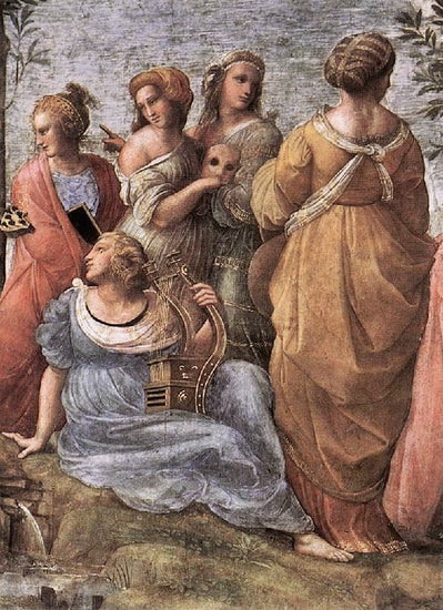 The Parnassus, Detail 3, Stanza Della Segnatura by Raphael