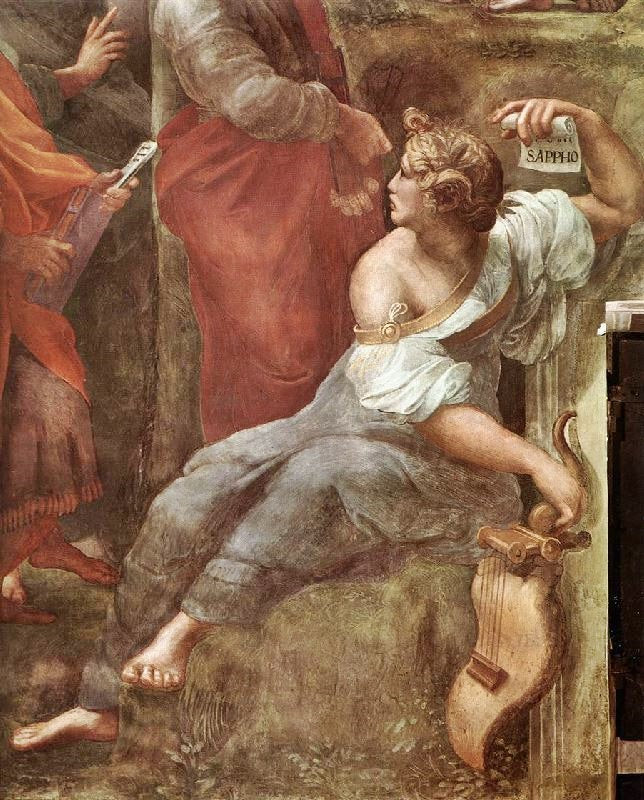 The Parnassus, Detail 5, Stanza Della Segnatura by Raphael