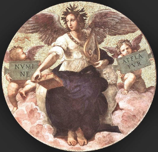 Poetry, Ceiling Tondo, Stanza Della Segnatura by Raphael
