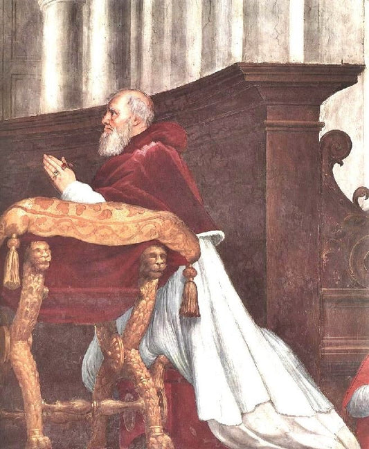 The Mass At Bolsena, Detail 3, Stanza Di Eliodoro by Raphael