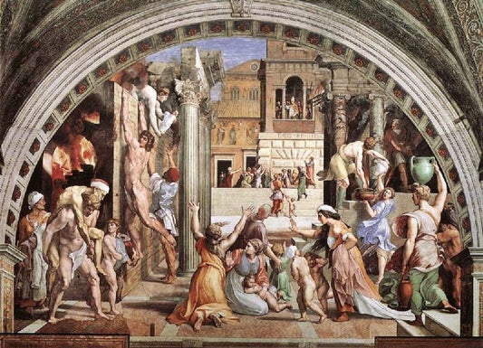 The Fire In The Borgo, Stanza Dell’Incendio Di Borgo by Raphael