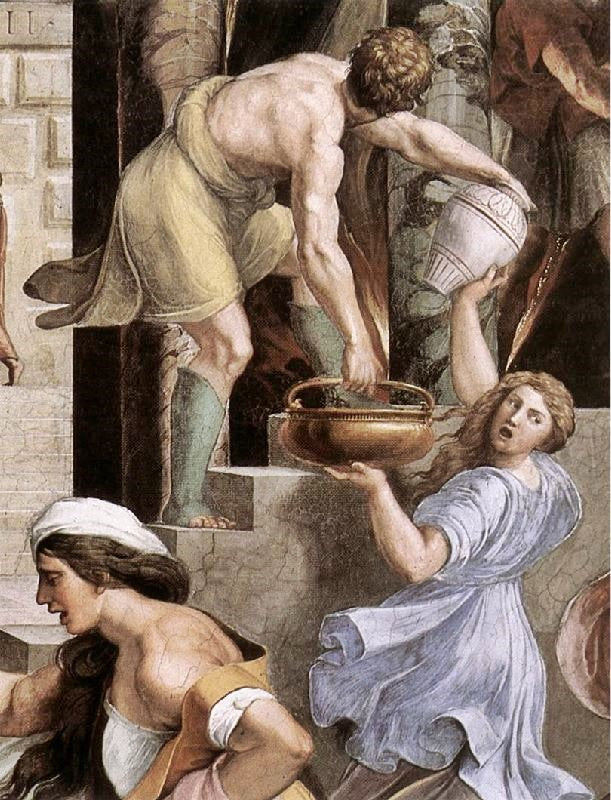 THE FIRE IN THE BORGO, DETAIL 2, STANZA DELL’INCENDIO DI BORGO