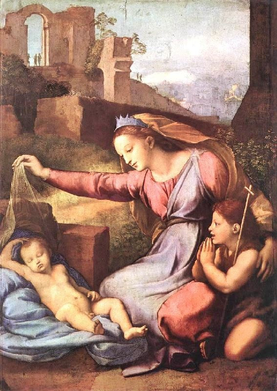 Madonna With The Blue Diadem by Raphael