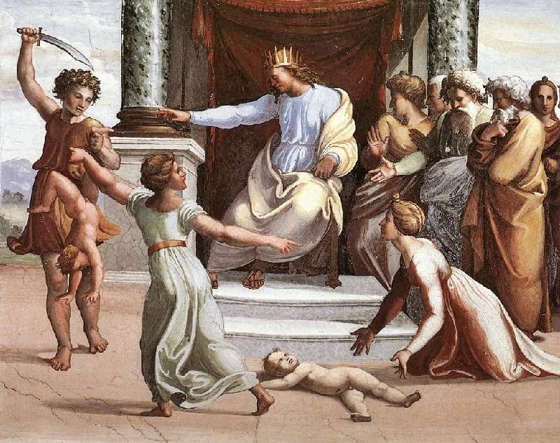 The Judgment Of Solomon, Loggia On The Second Floor, Palazzi Pontifici, Vatican by Raphael