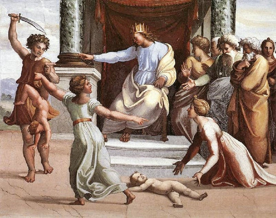 The Judgment Of Solomon, Loggia On The Second Floor, Palazzi Pontifici, Vatican by Raphael