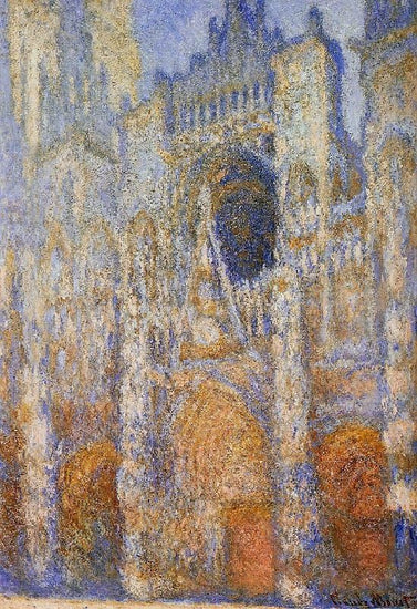 Rouen Cathedral, West Facade, Midday by Claude Oscar Monet