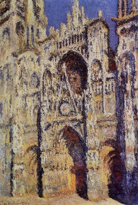 ROUEN CATHEDRAL, THE PORTAL AND THE TOUR D’ALBANE, FULL SUNLIGHT