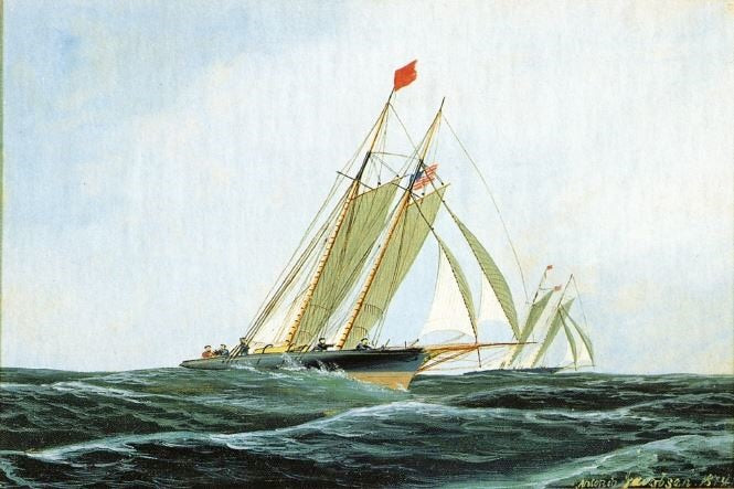 The Yacht Race by Antonio Jacobsen