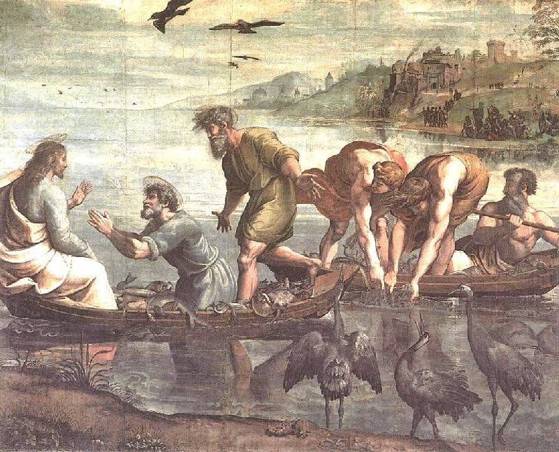 The Miraculous Draught Of Fishes by Raphael