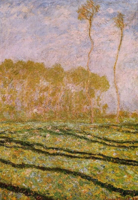 Springtime Landscape At Giverny by Claude Oscar Monet