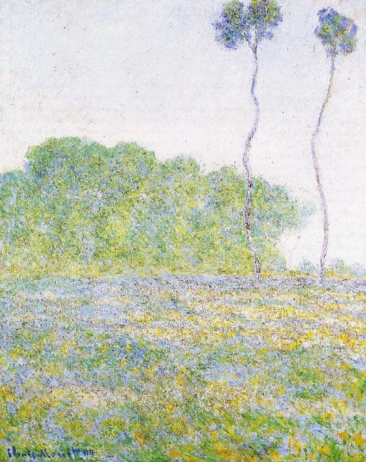 A Meadow At Giverny by Claude Oscar Monet