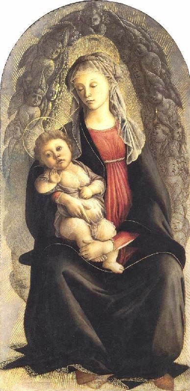 Madonna In Glory With Seraphim by Sandro Botticelli