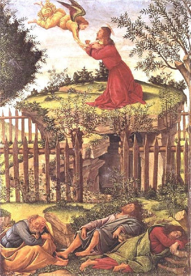 Agony In The Garden by Sandro Botticelli