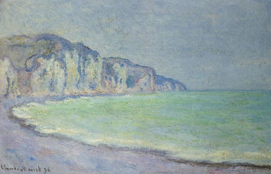 Cliff At Pourville by Claude Oscar Monet