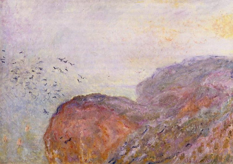 A Cliff Near Dieppe by Claude Oscar Monet