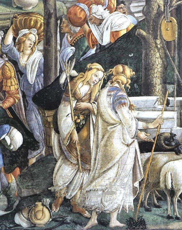 The Trials And Calling Of Moses, Detail 1 by Sandro Botticelli