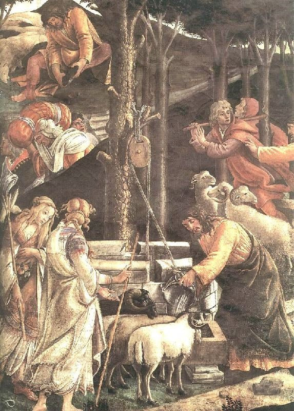 The Trials And Calling Of Moses, Detail 2 by Sandro Botticelli