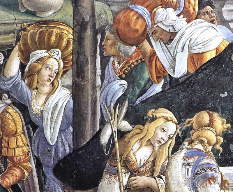 The Trials And Calling Of Moses, Detail 6 by Sandro Botticelli